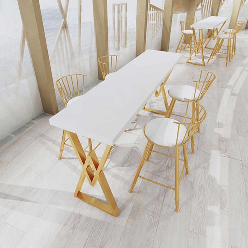 Juego de mesa de Bar rectangular Glam, juego de Pub de madera maciza de 1/3 piezas para comedor