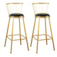 Glam Rectangle Bar Table Set 1/2/3/5 Pieces Solid Wood Pub Set for Indoor
