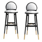 Glam Rectangle Bar Table Set 1/2/3/5 Pieces Solid Wood Pub Set for Indoor