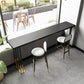 Glam Rectangle Bar Table Set 1/2/3/5 Pieces Solid Wood Pub Set for Indoor