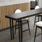 Glam Rectangle Bar Table Set 1/2/3/5 Pieces Solid Wood Pub Set for Indoor