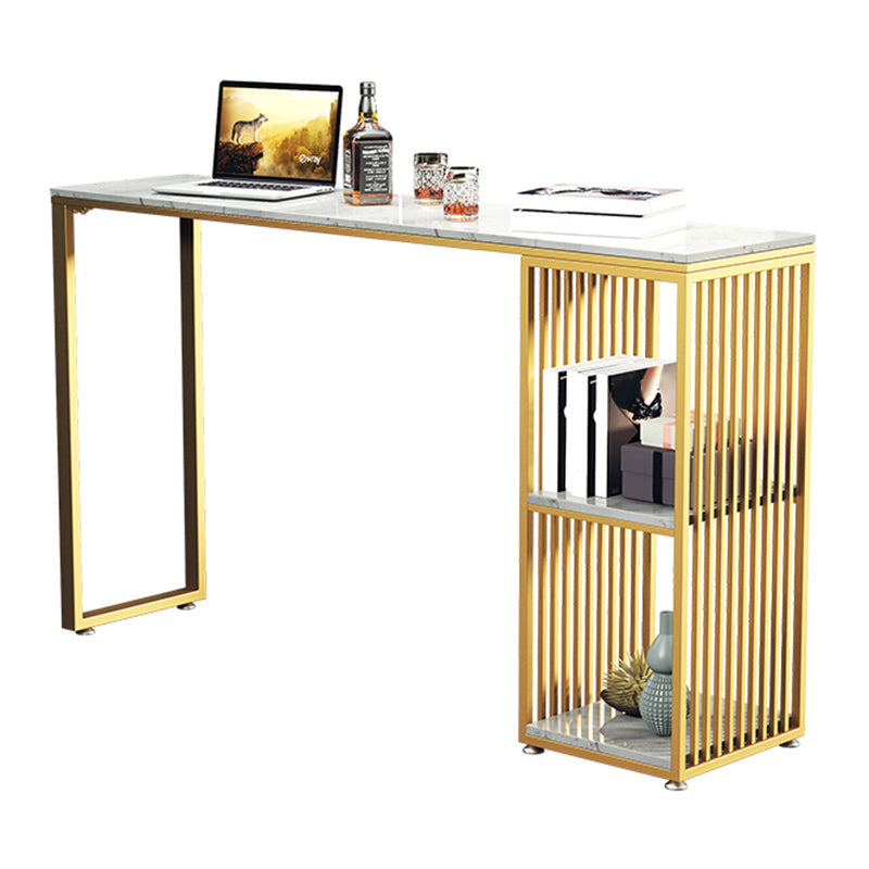 Juego de bistró rectangular Glam, mesa de pub de mármol de 1/3/4 piezas con taburetes con respaldo macizo