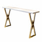 Glam Style Bar Set 1/2/4 Pieces Solid Wood Rectangle Counter Set White 118"L x 16"W Clearhalo 'Bar Furniture' 'furn' 'furn_home_bar_bar_sets' 'Furniture' 'Home Bars & Bar Sets' 'home_bar_bar_sets' 'Kitchen & Dining Furniture' 6561748