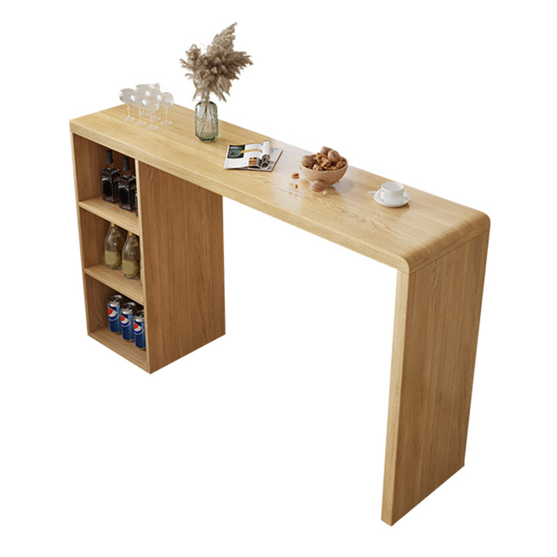Modern Rectangle Pub Table Set 1/2/3 Pieces Solid Wood Counter Table for Indoor Clearhalo 'Bar Furniture' 'furn' 'furn_home_bar_bar_sets' 'Furniture' 'Home Bars & Bar Sets' 'home_bar_bar_sets' 'Kitchen & Dining Furniture' 6561798