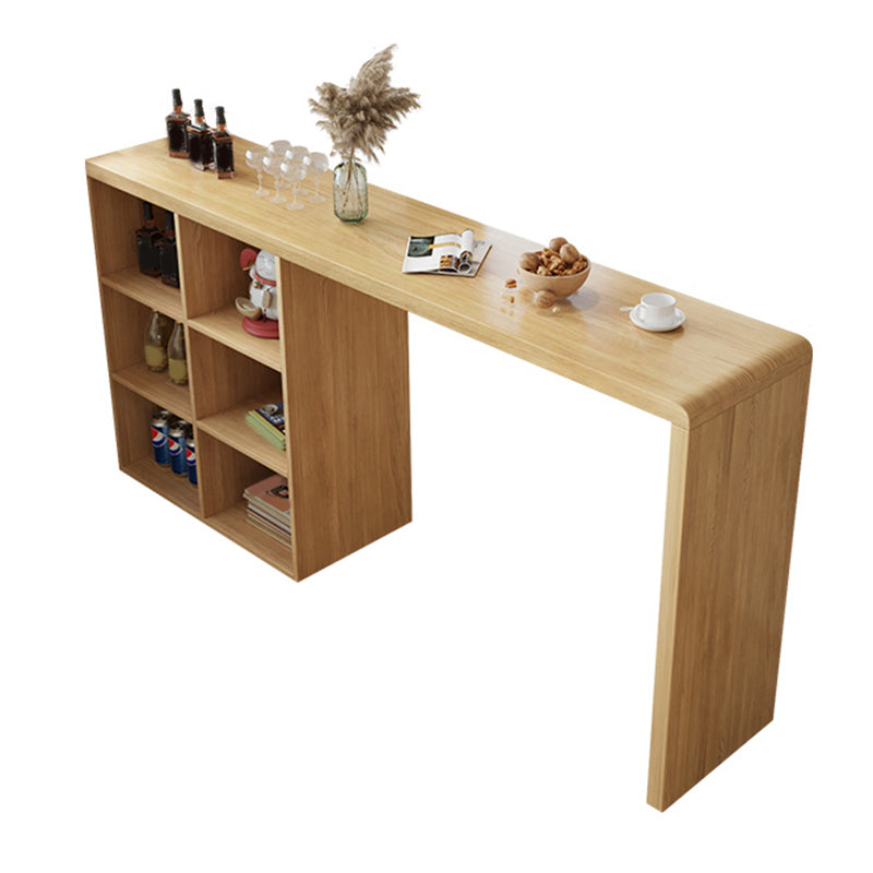 Modern Rectangle Pub Table Set 1/2/3 Pieces Solid Wood Counter Table for Indoor Clearhalo 'Bar Furniture' 'furn' 'furn_home_bar_bar_sets' 'Furniture' 'Home Bars & Bar Sets' 'home_bar_bar_sets' 'Kitchen & Dining Furniture' 6561800