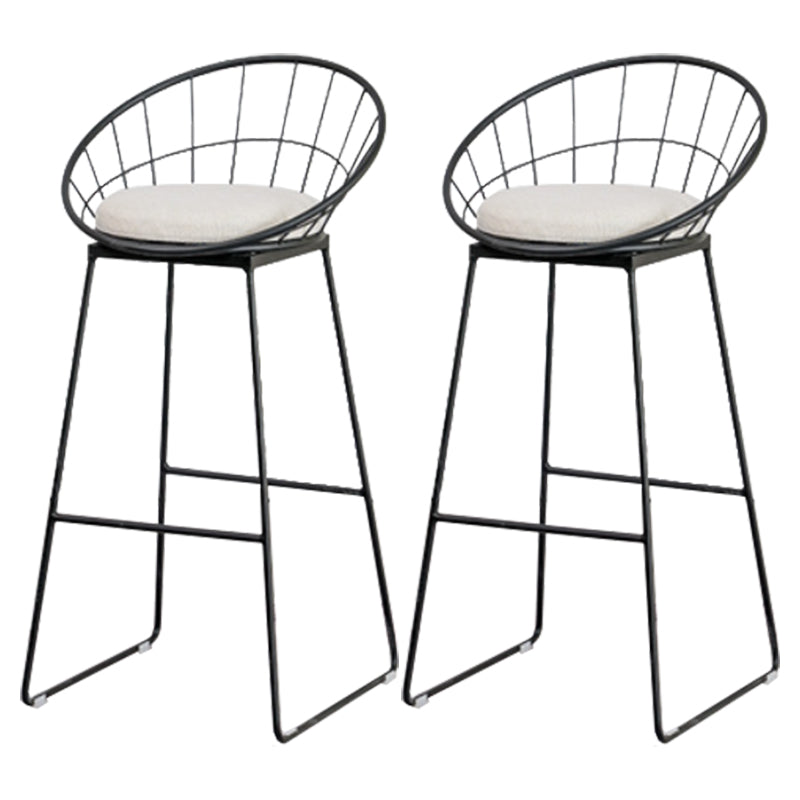 Modern Bar Table Set 1/2/3 Pieces Faux Marble Counter Table with Upholstered Stools Bright-Black 30"H Stools (Set of 2) Clearhalo 'Bar Furniture' 'furn' 'furn_home_bar_bar_sets' 'Furniture' 'Home Bars & Bar Sets' 'home_bar_bar_sets' 'Kitchen & Dining Furniture' 6561857