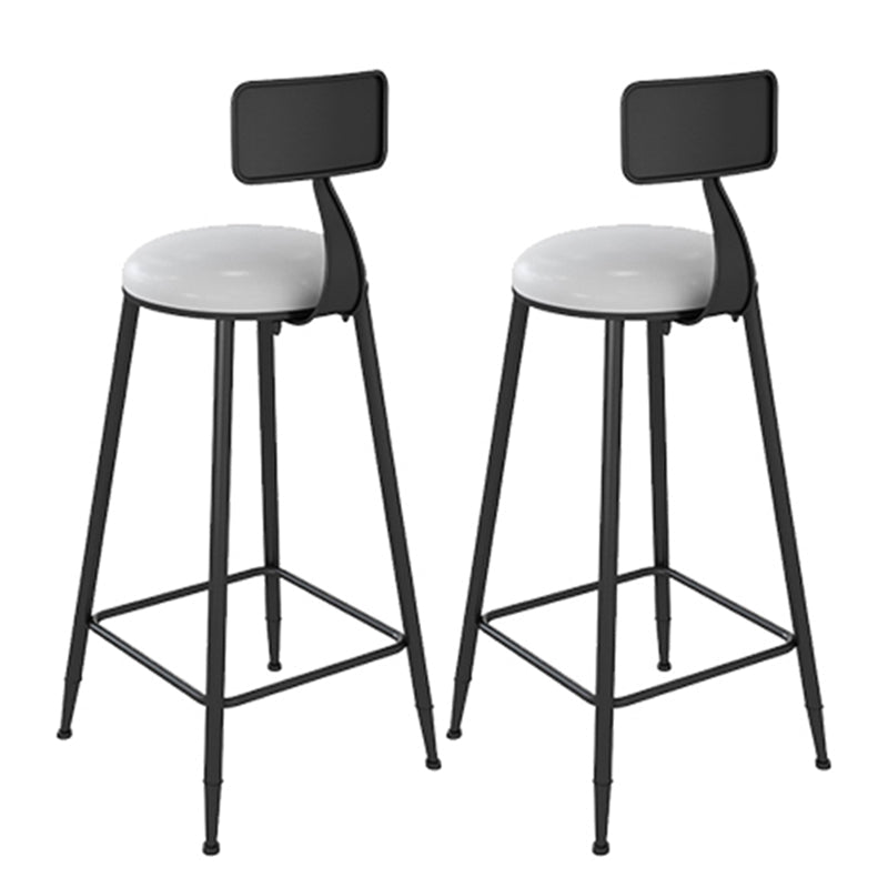 Modern Bar Table Set 1/2/3 Pieces Faux Marble Counter Table with Upholstered Stools Black 30"H Stools (Set of 2) Clearhalo 'Bar Furniture' 'furn' 'furn_home_bar_bar_sets' 'Furniture' 'Home Bars & Bar Sets' 'home_bar_bar_sets' 'Kitchen & Dining Furniture' 6561858