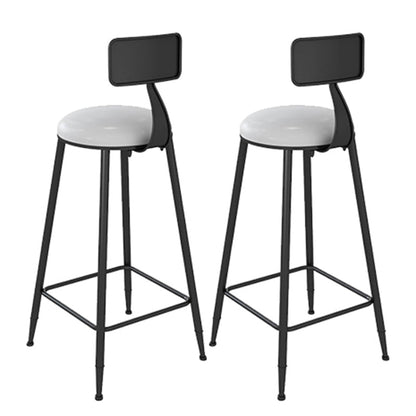 Modern Bar Table Set 1/2/3 Pieces Faux Marble Counter Table with Upholstered Stools Black 30"H Stools (Set of 2) Clearhalo 'Bar Furniture' 'furn' 'furn_home_bar_bar_sets' 'Furniture' 'Home Bars & Bar Sets' 'home_bar_bar_sets' 'Kitchen & Dining Furniture' 6561858
