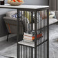 Modern Bar Table Set 1/2/3 Pieces Faux Marble Counter Table with Upholstered Stools Clearhalo 'Bar Furniture' 'furn' 'furn_home_bar_bar_sets' 'Furniture' 'Home Bars & Bar Sets' 'home_bar_bar_sets' 'Kitchen & Dining Furniture' 6561865
