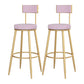 Modern Bar Table Set 1/2/3 Pieces Stone Bar Table and Stool Set Pink 30"H Stools (Set of 2) Clearhalo 'Bar Furniture' 'furn' 'furn_home_bar_bar_sets' 'Furniture' 'Home Bars & Bar Sets' 'home_bar_bar_sets' 'Kitchen & Dining Furniture' 6561881