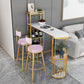 Modern Bar Table Set 1/2/3 Pieces Stone Bar Table and Stool Set Clearhalo 'Bar Furniture' 'furn' 'furn_home_bar_bar_sets' 'Furniture' 'Home Bars & Bar Sets' 'home_bar_bar_sets' 'Kitchen & Dining Furniture' 6561882