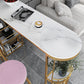 Modern Bar Table Set 1/2/3 Pieces Stone Bar Table and Stool Set Clearhalo 'Bar Furniture' 'furn' 'furn_home_bar_bar_sets' 'Furniture' 'Home Bars & Bar Sets' 'home_bar_bar_sets' 'Kitchen & Dining Furniture' 6561886