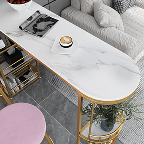 Modern Bar Table Set 1/2/3 Pieces Stone Bar Table and Stool Set Clearhalo 'Bar Furniture' 'furn' 'furn_home_bar_bar_sets' 'Furniture' 'Home Bars & Bar Sets' 'home_bar_bar_sets' 'Kitchen & Dining Furniture' 6561886