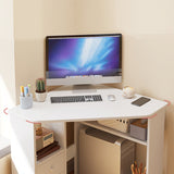 Bureau d'écriture en bois d'ingénierie contemporaine bureau bureau avec étagères