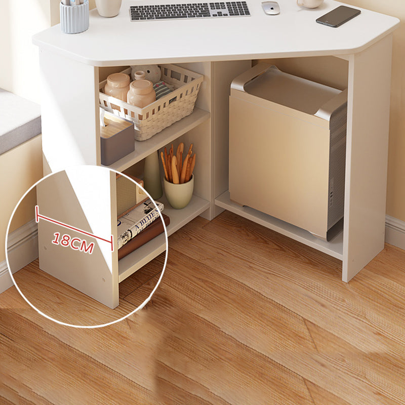 Bureau d'écriture en bois d'ingénierie contemporaine bureau bureau avec étagères