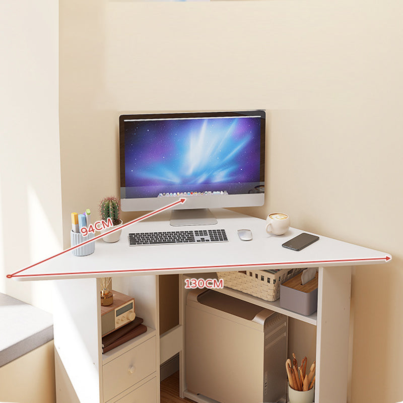 Bureau d'écriture en bois d'ingénierie contemporaine bureau bureau avec étagères