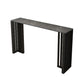 Modern Rectangle Pub Table Set 1/4 Pieces Stone Counter Table for Indoor