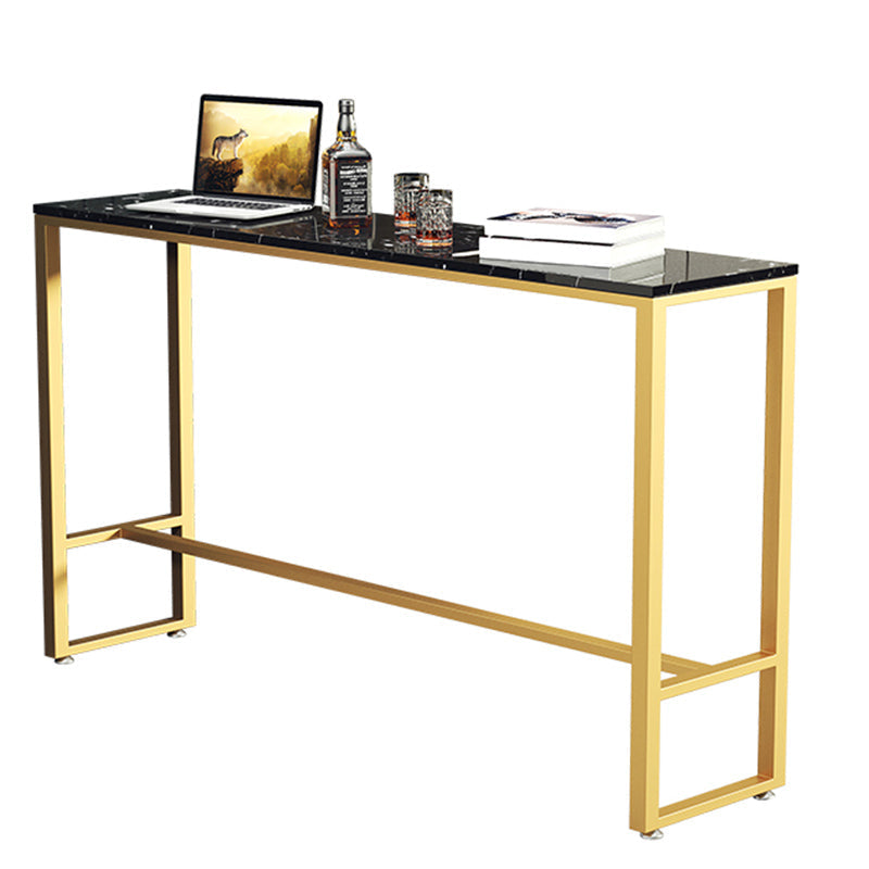 Glam Rectangle Pub Set 1/4 Pieces Counter Table with Upholstered Stools Clearhalo 'Bar Furniture' 'furn' 'furn_home_bar_bar_sets' 'Furniture' 'Home Bars & Bar Sets' 'home_bar_bar_sets' 'Kitchen & Dining Furniture' 6562149