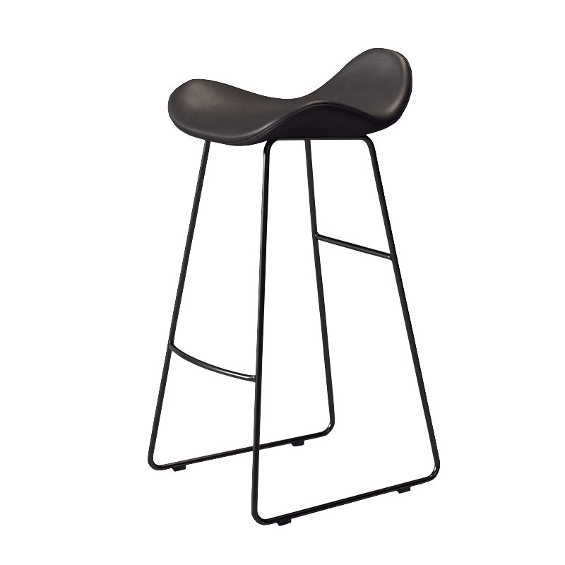 Glam Rectangle Pub Set 1/4 Pieces Counter Table with Upholstered Stools Black 30"H Stool (Single) Clearhalo 'Bar Furniture' 'furn' 'furn_home_bar_bar_sets' 'Furniture' 'Home Bars & Bar Sets' 'home_bar_bar_sets' 'Kitchen & Dining Furniture' 6562150
