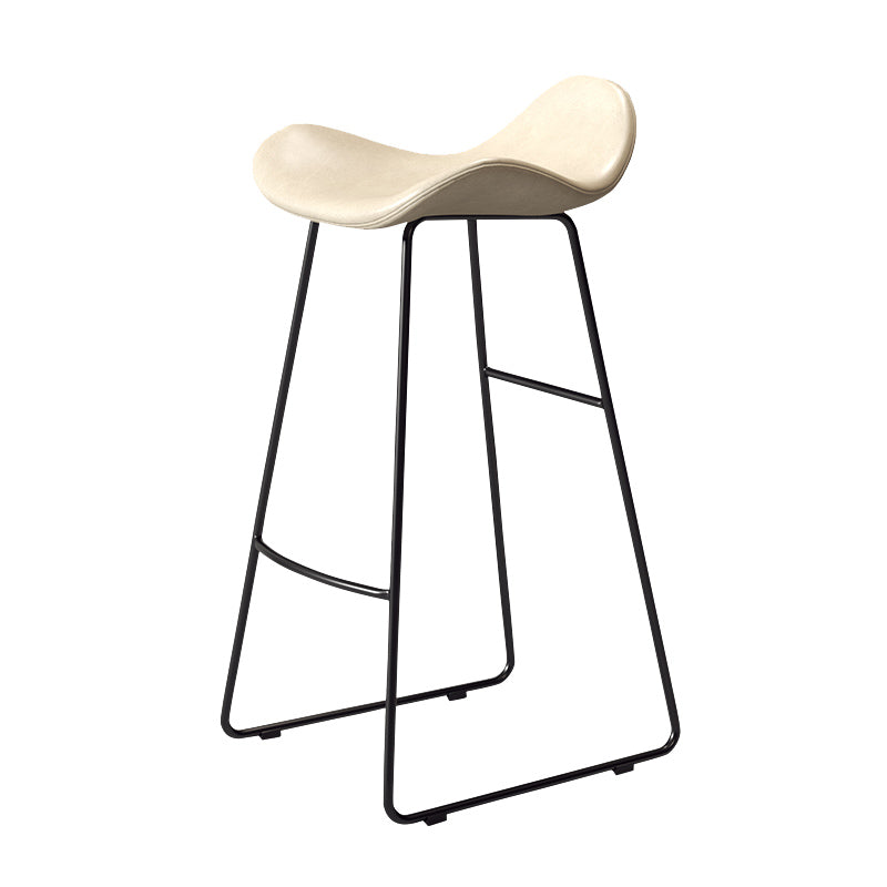 Glam Rectangle Pub Set 1/4 Pieces Counter Table with Upholstered Stools Black-White 29.5"H Stool (Single) Clearhalo 'Bar Furniture' 'furn' 'furn_home_bar_bar_sets' 'Furniture' 'Home Bars & Bar Sets' 'home_bar_bar_sets' 'Kitchen & Dining Furniture' 6562156