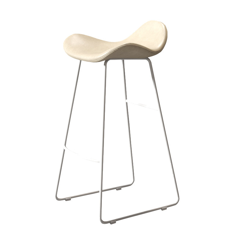 Glam Rectangle Pub Set 1/4 Pieces Counter Table with Upholstered Stools White 30"H Stool (Single) Clearhalo 'Bar Furniture' 'furn' 'furn_home_bar_bar_sets' 'Furniture' 'Home Bars & Bar Sets' 'home_bar_bar_sets' 'Kitchen & Dining Furniture' 6562160