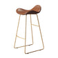 Glam Rectangle Pub Set 1/4 Pieces Counter Table with Upholstered Stools Brown 30"H Stool (Single) Clearhalo 'Bar Furniture' 'furn' 'furn_home_bar_bar_sets' 'Furniture' 'Home Bars & Bar Sets' 'home_bar_bar_sets' 'Kitchen & Dining Furniture' 6562162