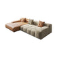 Scandinavian Sleeper Sectional with Tufted Split-Back and Recessed Arm Polyester Blend Left Clearhalo 'furn' 'furn_sectionals' 'Furniture' 'Living Room Furniture' 'Sectionals' 6562201