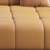 Scandinavian Sleeper Sectional with Tufted Split-Back and Recessed Arm Clearhalo 'furn' 'furn_sectionals' 'Furniture' 'Living Room Furniture' 'Sectionals' 6562212