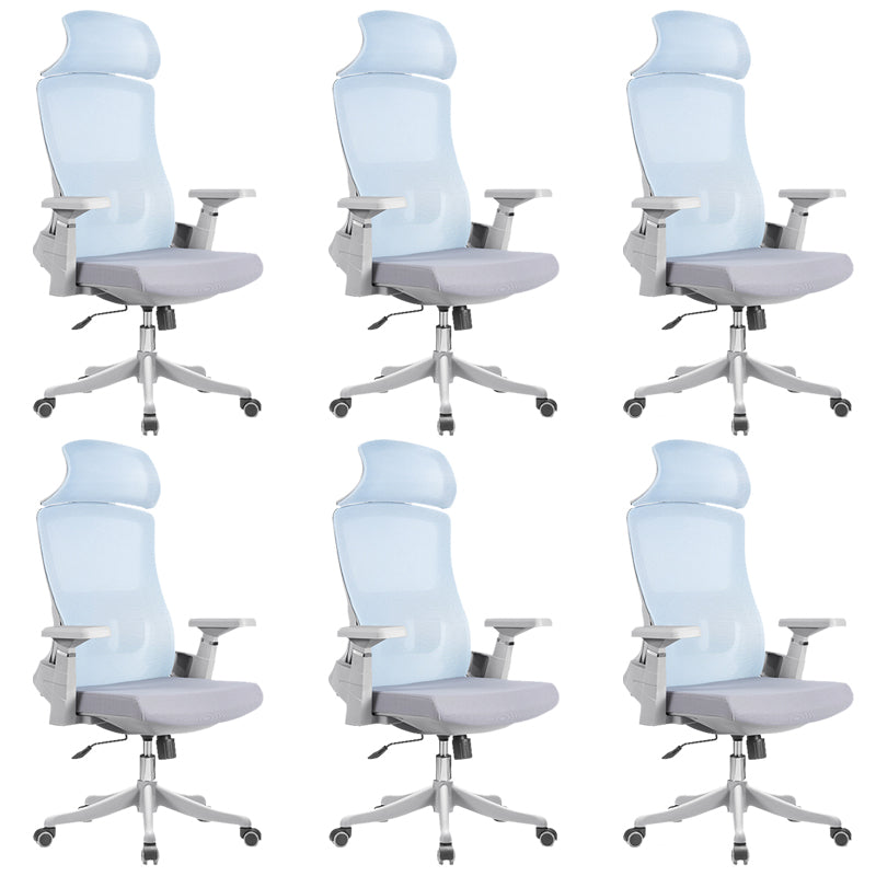 Modern Arms Included Chair High Back Mesh Desk Chair with Wheels Clearhalo 'furn' 'furn_office_chair' 'Furniture' 'Office Chairs' 'Office Furniture' 'office_chair' 6562261