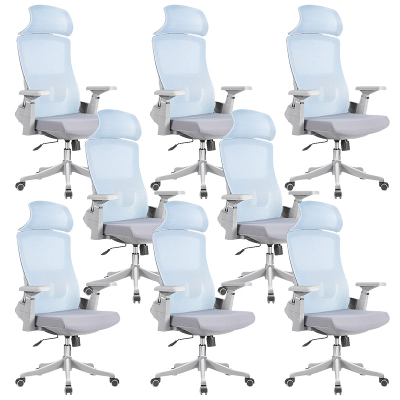 Modern Arms Included Chair High Back Mesh Desk Chair with Wheels Clearhalo 'furn' 'furn_office_chair' 'Furniture' 'Office Chairs' 'Office Furniture' 'office_chair' 6562262
