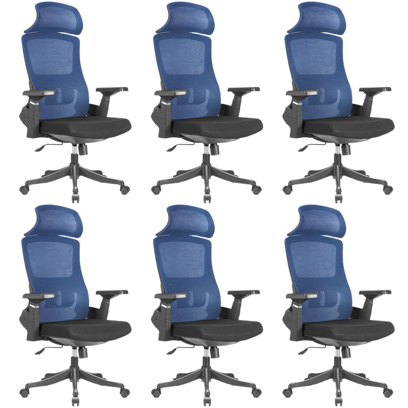 Modern Arms Included Chair High Back Mesh Desk Chair with Wheels Clearhalo 'furn' 'furn_office_chair' 'Furniture' 'Office Chairs' 'Office Furniture' 'office_chair' 6562266