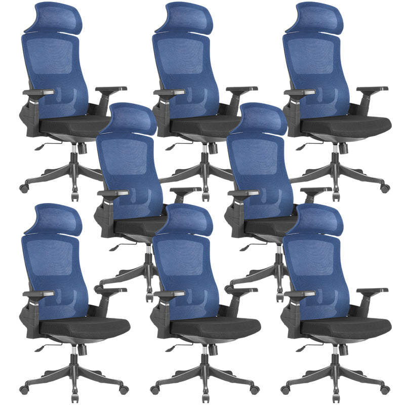 Modern Arms Included Chair High Back Mesh Desk Chair with Wheels Clearhalo 'furn' 'furn_office_chair' 'Furniture' 'Office Chairs' 'Office Furniture' 'office_chair' 6562267