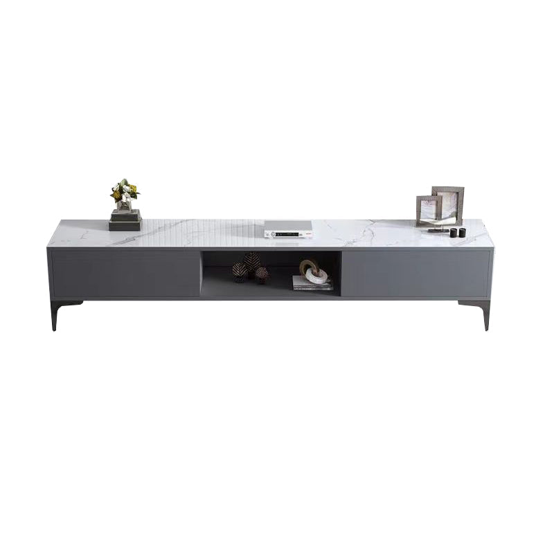 Faux Wood TV Media Stand Contemporary TV Console for Living Room Clearhalo 'furn' 'furn_tv_stands_entertainment_centers' 'Furniture' 'Living Room Furniture' 'TV Stands & Entertainment Centers' 'TV Stands & Media Storage Furniture' 'tv_stands_entertainment_centers' 6562409