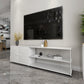 Industrial Metal TV Stand Console Open Storage TV Media Stand for Living Room Clearhalo 'furn' 'furn_tv_stands_entertainment_centers' 'Furniture' 'Living Room Furniture' 'TV Stands & Entertainment Centers' 'TV Stands & Media Storage Furniture' 'tv_stands_entertainment_centers' 6562468