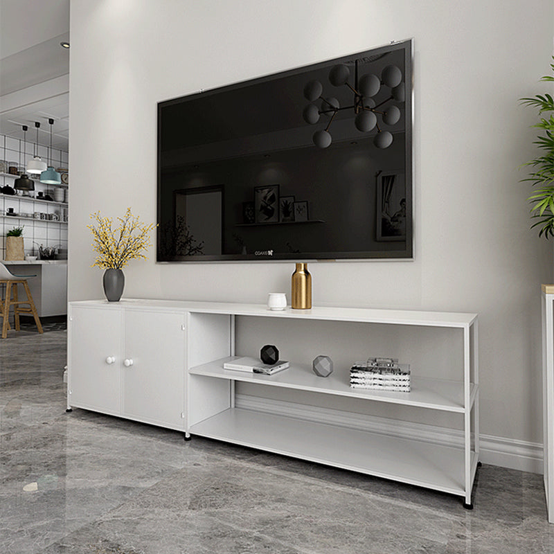Industrial Metal TV Stand Console Open Storage TV Media Stand for Living Room Clearhalo 'furn' 'furn_tv_stands_entertainment_centers' 'Furniture' 'Living Room Furniture' 'TV Stands & Entertainment Centers' 'TV Stands & Media Storage Furniture' 'tv_stands_entertainment_centers' 6562468