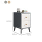 Solid Wood Bedside Cabinet Contemporary Night Table with Drawers