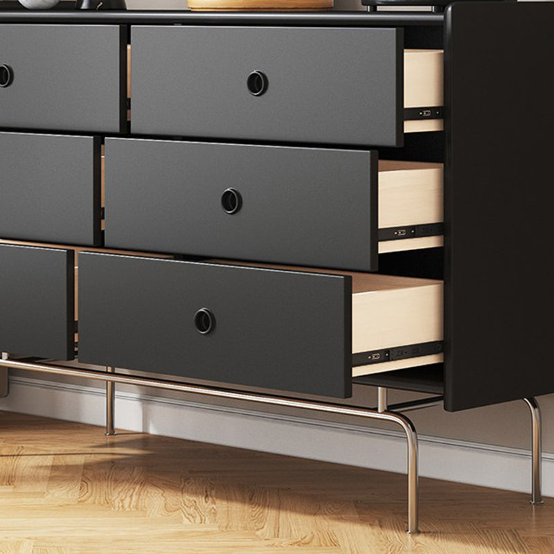 Ultra-Modern Double Dresser Solid Pine Storage Chest Dresser for Bedroom