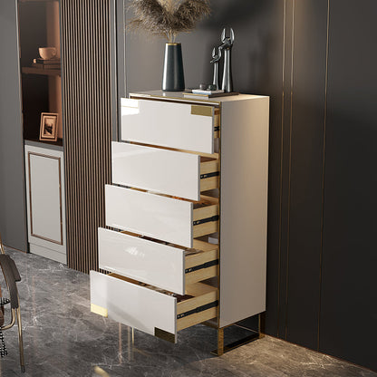 Cómoda cómoda de almacenamiento de madera cómoda clásica Glam para oficina en casa