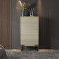Cómoda cómoda de almacenamiento de madera cómoda clásica Glam para oficina en casa