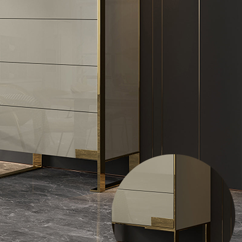 Cómoda cómoda de almacenamiento de madera cómoda clásica Glam para oficina en casa