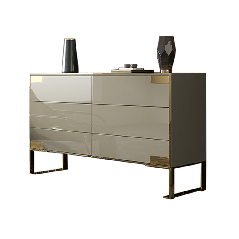 Cómoda cómoda de almacenamiento de madera cómoda clásica Glam para oficina en casa