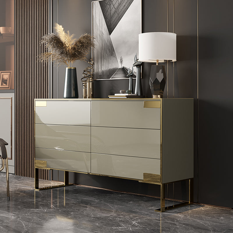 Cómoda cómoda de almacenamiento de madera cómoda clásica Glam para oficina en casa