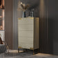 Cómoda cómoda de almacenamiento de madera cómoda clásica Glam para oficina en casa