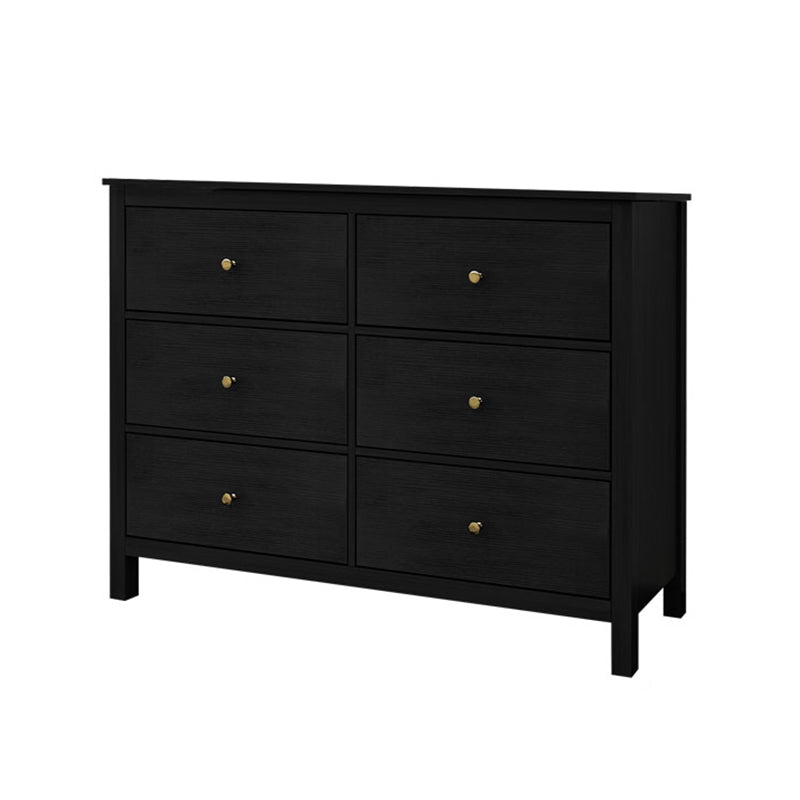 Wooden Storage Chest Dresser Classic Glam Chest with Drawers