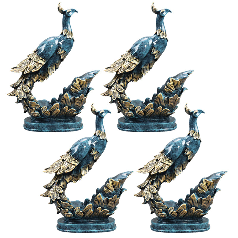 Glam Resin Bottle Holder Tabletop Wine Bottle Rack for Living Room Blue 4 Piece Set Clearhalo 'furn' 'furn_wine_racks' 'Furniture' 'Kitchen & Dining Furniture' 'Wine Racks' 'wine_racks' 6564138