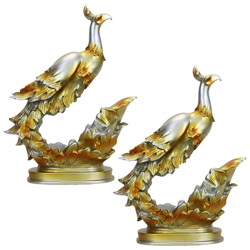 Glam Resin Bottle Holder Tabletop Wine Bottle Rack for Living Room Gold 2 Piece Set Clearhalo 'furn' 'furn_wine_racks' 'Furniture' 'Kitchen & Dining Furniture' 'Wine Racks' 'wine_racks' 6564142