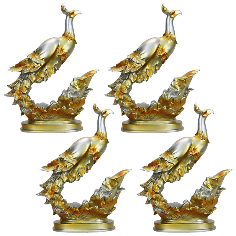 Glam Resin Bottle Holder Tabletop Wine Bottle Rack for Living Room Gold 4 Piece Set Clearhalo 'furn' 'furn_wine_racks' 'Furniture' 'Kitchen & Dining Furniture' 'Wine Racks' 'wine_racks' 6564143