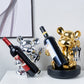 Glam Wine Bottle Rack Tabletop Resin Bottle Holder voor woonkamer