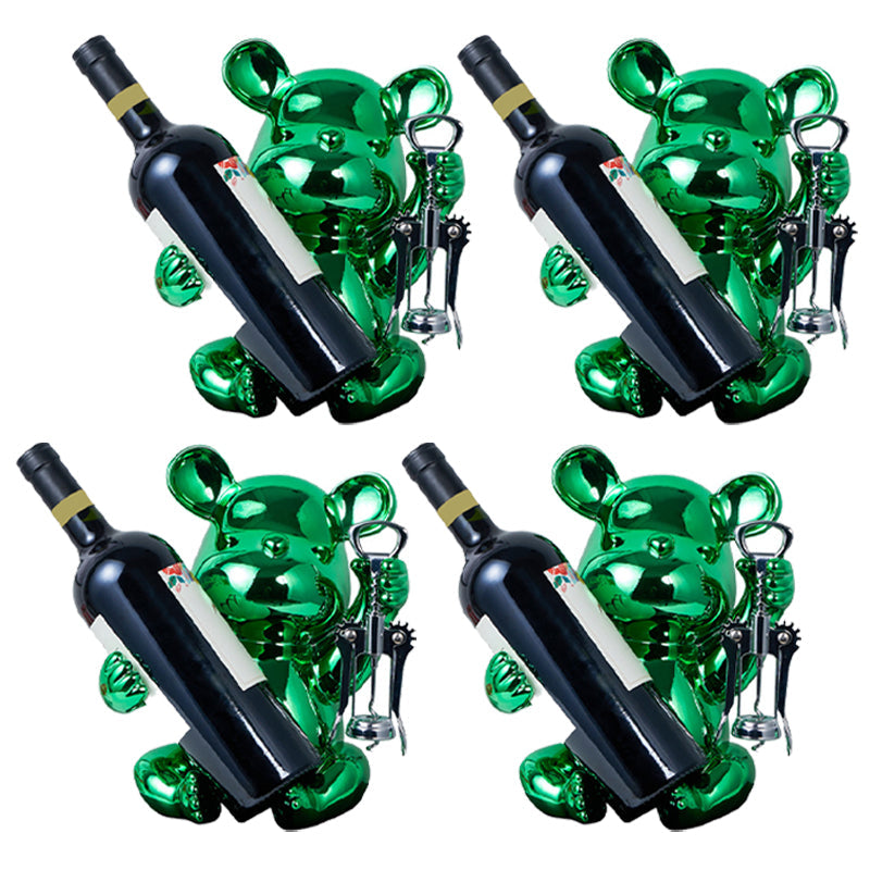 Glam Wine Bottle Rack Tabletop Resin Bottle Holder voor woonkamer