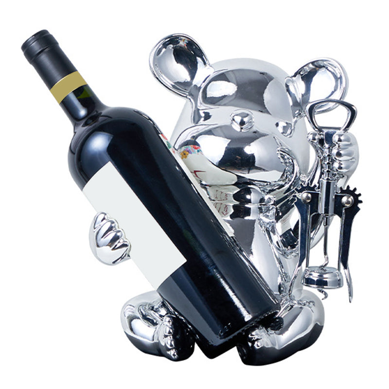 Glam Wine Bottle Rack Tabletop Resin Bottle Holder voor woonkamer